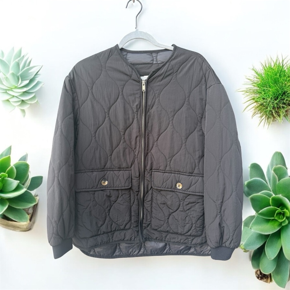 Joie from Nordstrom Black Quilted Jacket Size Small